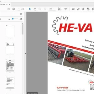HE-VA Euro-Tiller 3 Operation & Parts Manual - PDF DOWNLOAD