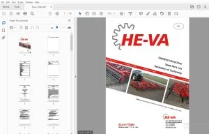 HE-VA Euro-Tiller 7-8-9-10m Operation & Maintenance Manual - PDF