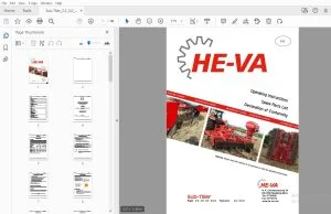 HE-VA Sub-Tiller 2.5, 3.0, 4.0m Operation & Parts Manual - PDF DOWNLOAD