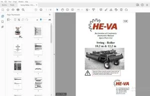 HE-VA Swing Roller 10,2 m & 12,2 m Parts Manual - PDF DOWNLOAD