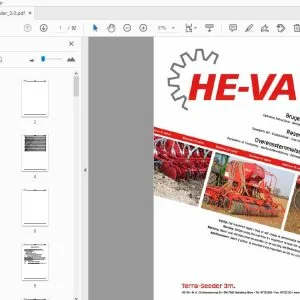 HE-VA Terra-Seeder 3m Operation & Parts Manual - PDF DOWNLOAD
