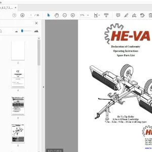 HE-VA Tip-Roller 6.3/7.3/8.2/9.5/10.2 Operation & Parts Manual - PDF
