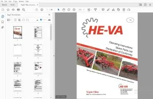 HE-VA Triple-Tiller 3.0 - 3.5 Operation & Parts Manual - PDF DOWNLOAD