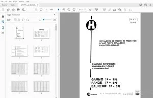 HUARD GAMME SP-SPL RANGE SP-SPL BAUREIHE SP-SPL REVERSIBLES PLOUGHS PARTS MANUAL - PDF