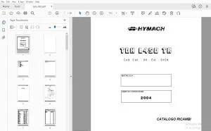 HYMACH TDH L450 TR CATALOGO RICAMBI 2004 - PDF DOWNLOAD