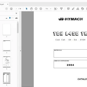 HYMACH TDH L450 TR CATALOGO RICAMBI 2004 - PDF DOWNLOAD