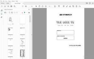 HYMACH TDH L500 TR CATALOGO RICAMBI - PDF DOWNLOAD