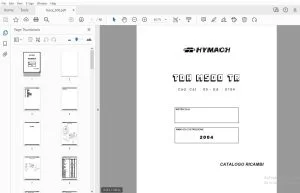 HYMACH TDH M500 TR CATALOGO RICAMBI - PDF DOWNLOAD