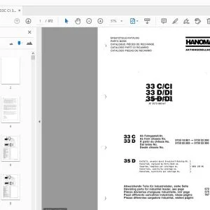 Hanomag 33C/CI 33D/DI Parts Manual - PDF DOWNLOAD