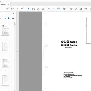 Hanomag Terex 66 C turbo 66 D turbo Parts Manual - PDF DOWNLOAD