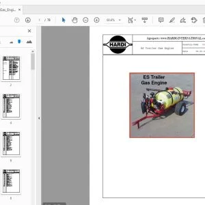 Hardi ES Trailer Gas Engine Parts Manual - PDF DOWNLOAD