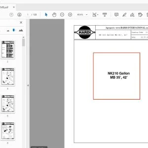 Hardi NK210 Gallon MB 35', 42' Parts Manual - PDF DOWNLOAD