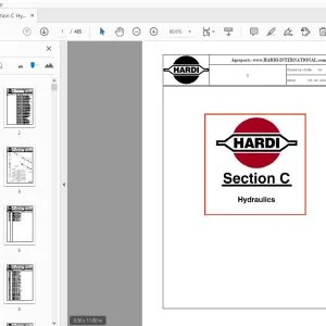 Hardi Section C Hydraulics Parts Manual - PDF DOWNLOAD