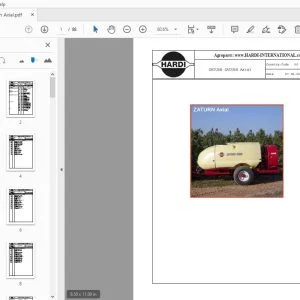 Hardi Zaturn Axial Parts Manual - PDF DOWNLOAD