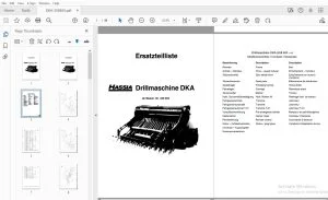 Hassia DKA DRILLMASCHINE Ersatzteilliste (258600) - PDF