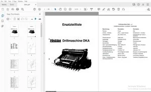 Hassia DKA Seed Drill Parts Manual - PDF DOWNLOAD