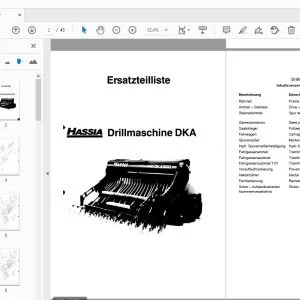 Hassia DKA Seed Drill Parts Manual - PDF DOWNLOAD