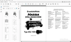 Hassia Typ-DU-100 DRILLMASCHINE Ersatzteilliste (231700) - PDF