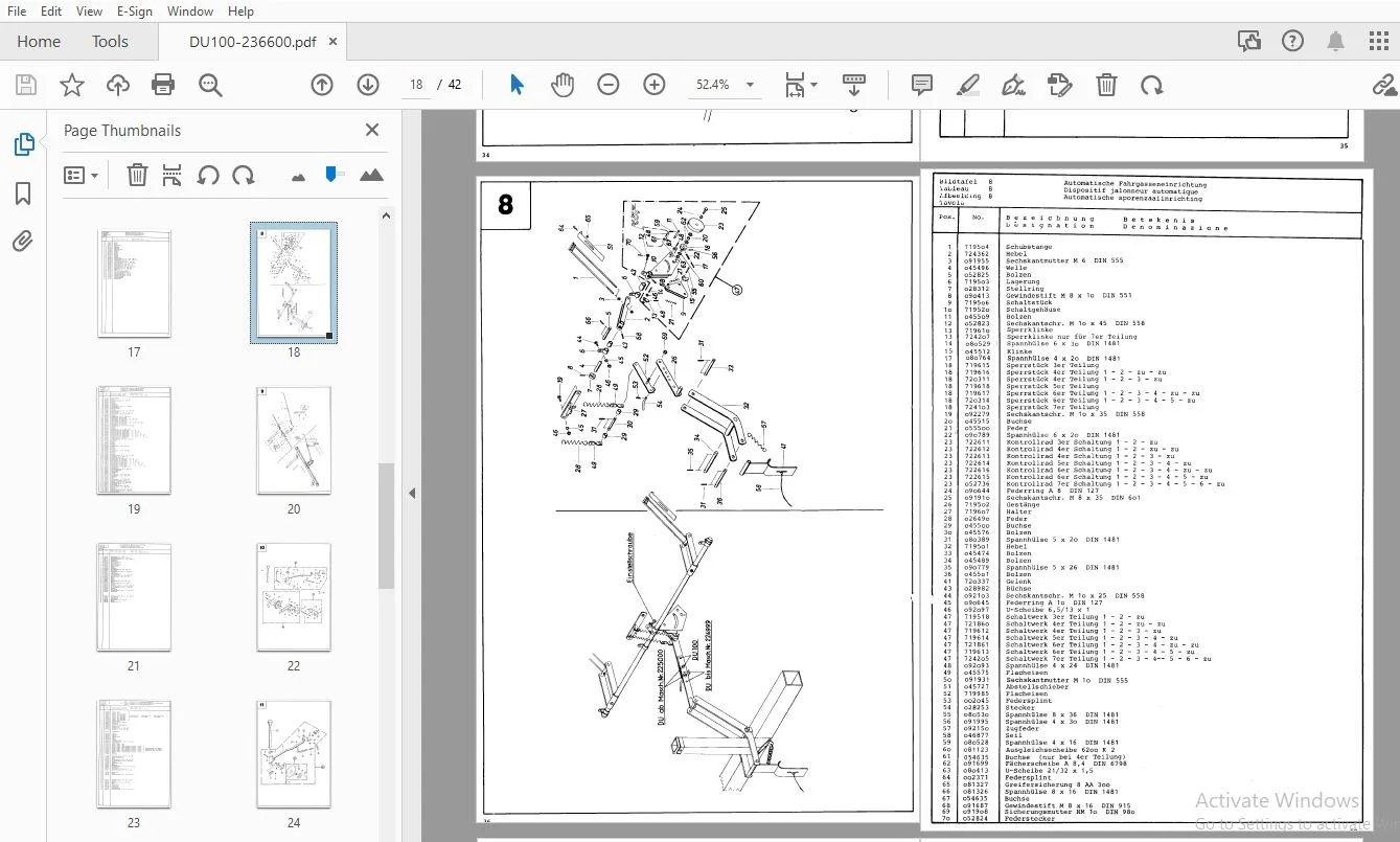 Hassia Typ-DU-100 DRILLMASCHINE Ersatzteilliste (236600) - PDF  DOWNLOAD - Image 2