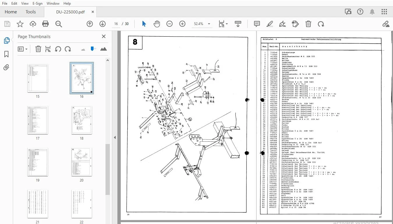 Hassia Typ-DU DRILLMASCHINE Ersatzteilliste (225000) - PDF DOWNLOAD - Image 3