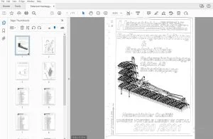 Hatzenbichler Federzahnhackegge 12,00m AB Scherklappung Bedienungsanleitung & Ersatzteilliste  - PDF