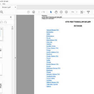 Hesston 4755 RECTANGULAR BALER Service Manual 00724326 - PDF DOWNLOAD