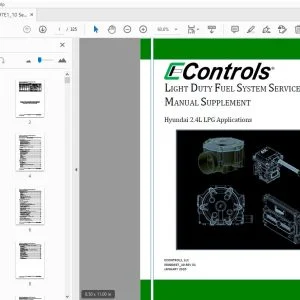 Hyundai 2.4L LPG Applications LIGHT DUTY FUEL SYSTEM SERVICE MANUAL - PDF