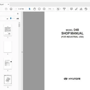 Hyundai D4B Engine Service Manual - PDF DOWNLOAD