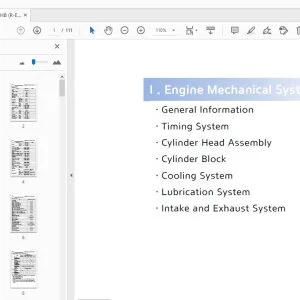 Hyundai D4HB (R-ENG) Stage V Engine Mechanical System - PDF DOWNLOAD
