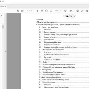 Hyundai Forklift 25/30/35B-7A Service Manual - PDF DOWNLOAD
