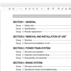 Hyundai Forklift 35/40/45/50L-7A Service Manual - PDF DOWNLOAD