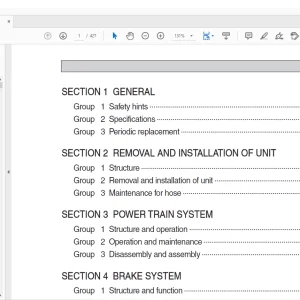 Hyundai Forklift 7080D-9V Service Manual - PDF DOWNLOAD
