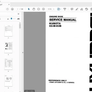 Hyundai Kubota 03-M-E2B Engine Base Service Manual - PDF DOWNLOAD