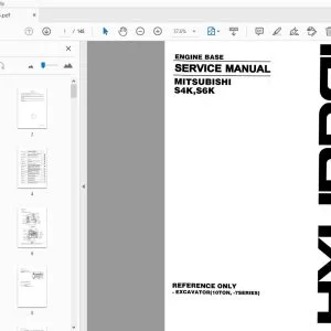 Hyundai Mitsubishi S4K,S6K Engine Base Service Manual - PDF DOWNLOAD