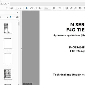 Hyundai N Series F4G Tier 3 Technical and Repair manual - PDF DOWNLOAD