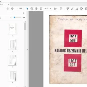 IMT 509 KATALOG REZERVNIH DELOVA - PDF DOWNLOAD