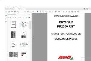 Jeantil PR2000 R PR2000 RGT STRAWBLOWER Parts Manual - PDF DOWNLOAD