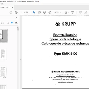 KRUPP KMK 5100 Truck Crane Parts Manual EN_DE_FR - PDF DOWNLOAD