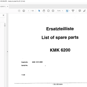 KRUPP KMK 6299 Crane Parts Manual EN_DE - PDF DOWNLOAD