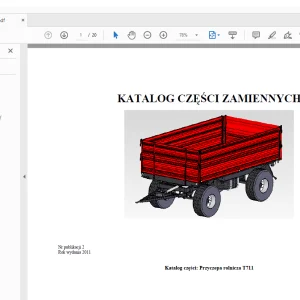 Metal-Fach Przyczepa rolnicza T711 Katalog części - PDF DOWNLOAD