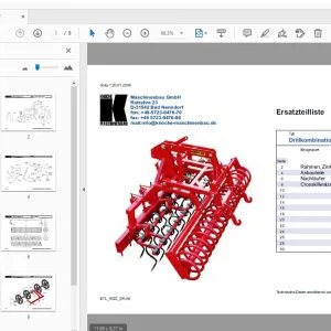 Knoche Drillkombination DK Ersatzteilliste - PDF