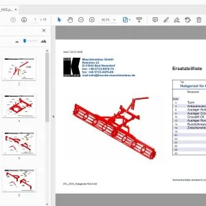 Knoche Hubgerüst für HX 4 und HX 5 Ersatzteilliste - PDF