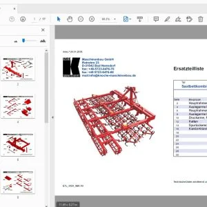 Knoche Saatbettkombinationen KH Ersatzteilliste - PDF