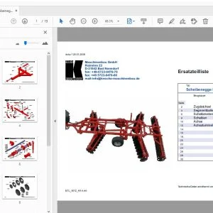 Knoche Scheibenegge HX 4 Ersatzteilliste - PDF