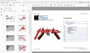 Knoche Scheibenegge HX 5 Ersatzteilliste - PDF