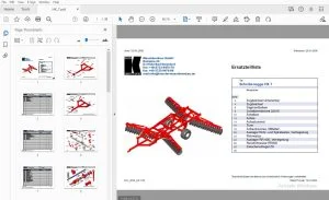 Knoche Scheibenegge HX 7 Ersatzteilliste - PDF