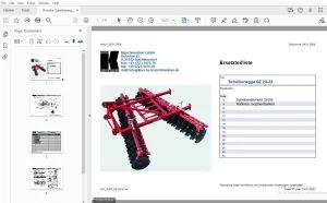 Knoche Scheibenegge SE 28-32 Ersatzteilliste - PDF