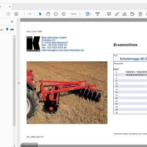 Knoche Scheibenegge SE-D Ersatzteilliste - PDF DOWNLOAD