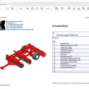 Knoche Scheibenegge SEM starr Ersatzteilliste - PDF