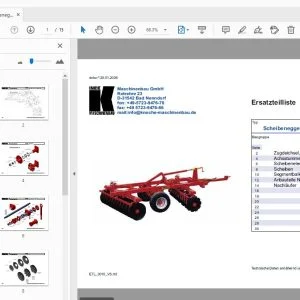 Knoche Scheibenegge VS Ersatzteilliste - PDF DOWNLOAD